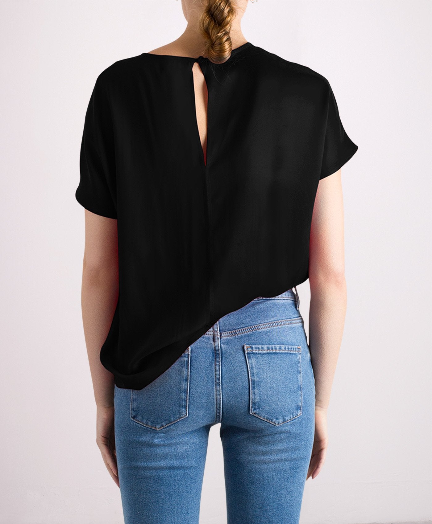 Revolution Silk Top In Musta