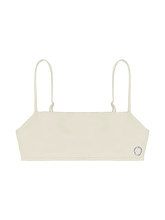 Sanur Bandeau Bikini Top Shell White