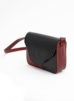 Crossbody Laukku Billie Musta Cognac
