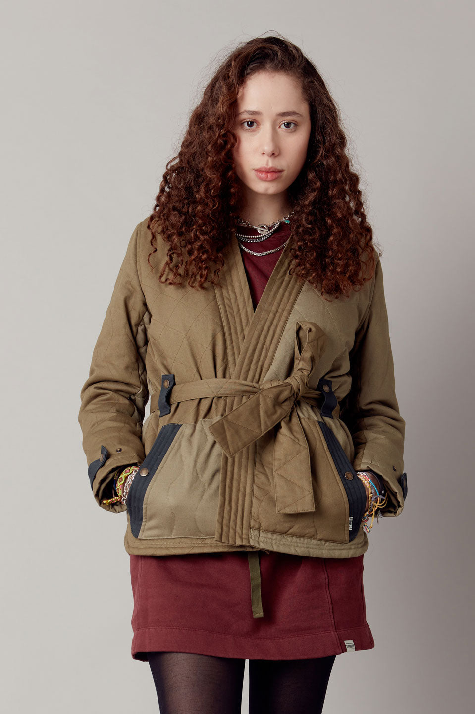 Zuri puuvillainen tilkkutäkki Vihreä