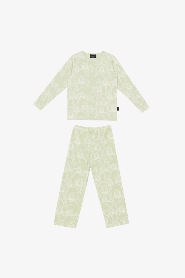 Taylor pyjama, Pöllökuosi Aqua Green