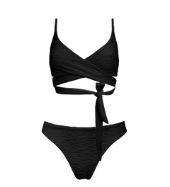 Jacquard Lin + Skyline Slim Bikini Set