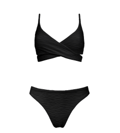 Jacquard Lin + Skyline Slim Bikini Set