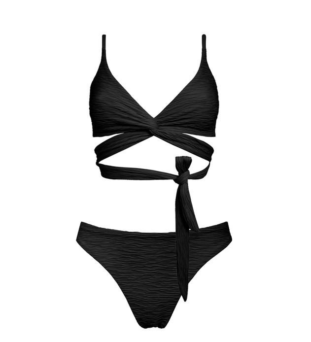 Jacquard Lin + Skyline Slim Bikini Set