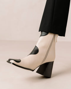 Blair Ankle Boots Bicolor Black Cream