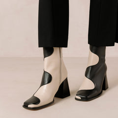 Blair Ankle Boots Bicolor Black Cream