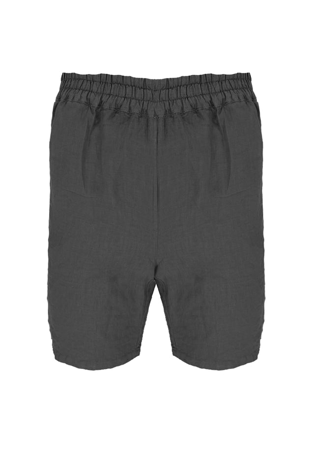 Linen Bermuda Linen Shorts Dark Grey