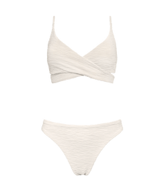 Jacquard Lin + Skyline Slim Bikini Set