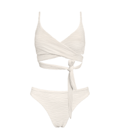 Jacquard Lin + Skyline Slim Bikini Set