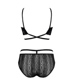 Darling Black Strappy Set