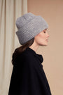  - Emm Mohair Rib Beanie Grey Melange, image no.1