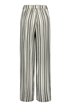 Fifi Striped Loose Fit Trousers Black/White