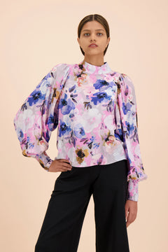 Puff Blouse Lilac Anemone