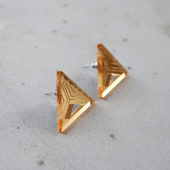 Triangle Earrings Gold