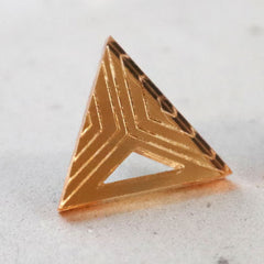 Triangle Earrings Gold