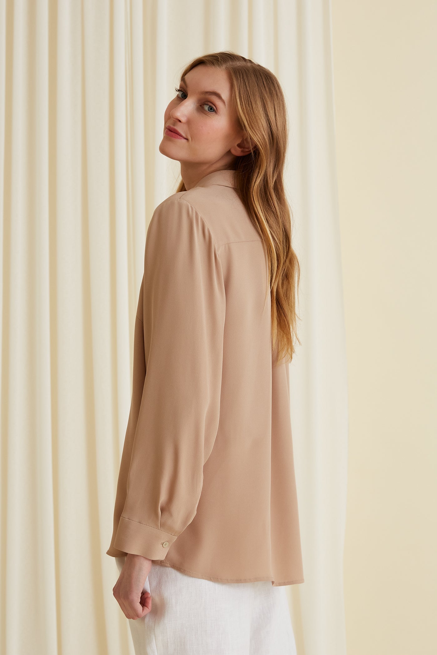 Kristina Classic Shirt Sand