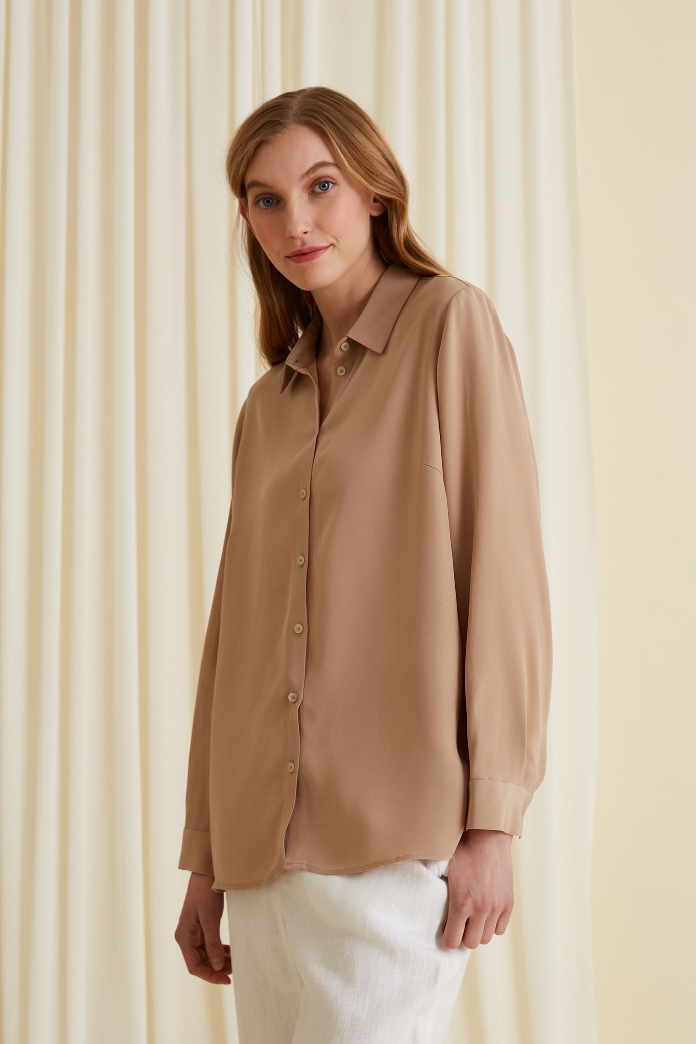 Kristina Classic Shirt Sand
