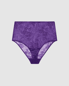 Floral Lace Highwaist Briefs Lilac