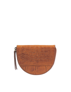 Laura -kolikon kukkaro Cognac Classic Croco