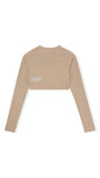  - Flow Long-Sleeve Crop Top Sand, image no.4