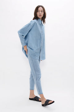 Louisiana MSY Classic Denim Shirt Sky