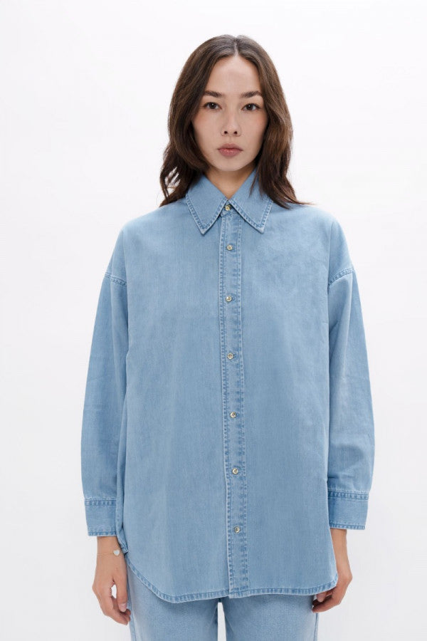 Louisiana MSY Classic Denim Shirt Sky