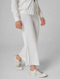 Malika Knitted Pants White