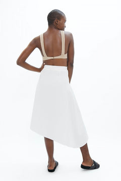 Mallorca PMI Asymmetric Skirt White Dove