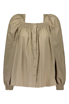 Mazie ruched pusero taupe
