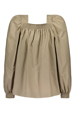 Mazie ruched pusero taupe