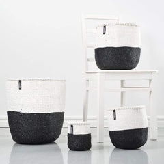 Kiondo Basket White And Black Duo S