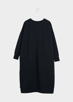 Giant Split Dress Black