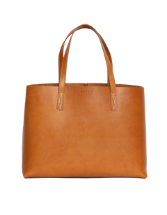 Sam Classic Leather Shopper Bag Cognac