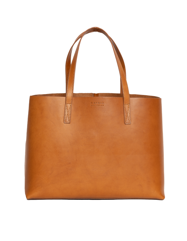 Sam Classic Leather Shopper Bag Cognac