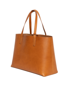 Sam Classic Leather Shopper Bag Cognac