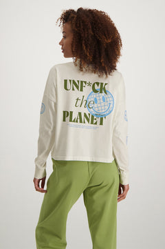 Vondel Earth Lovers Long Sleeve T-Shirt Natural