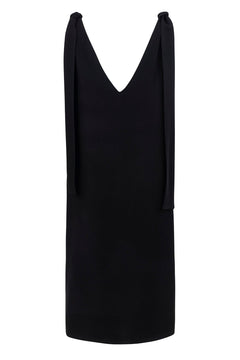 Luna V-Neck Mekko Musta